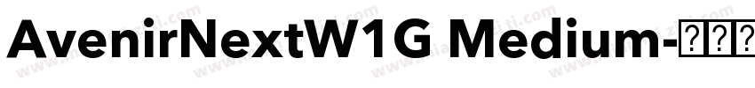 AvenirNextW1G Medium字体转换
